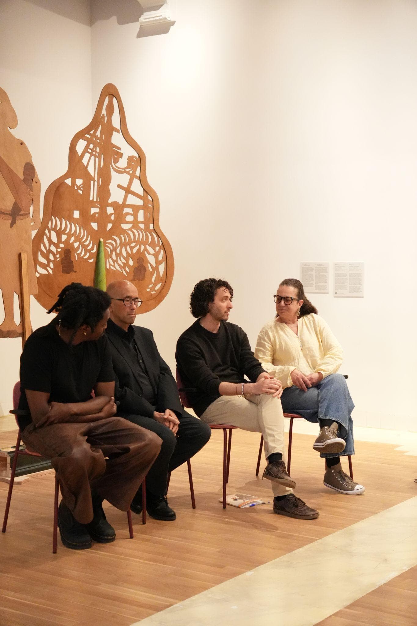 The four speakers in conversation during The Right to Remember seminar